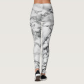 Witte marmer Stone Leggings (Achterkant)