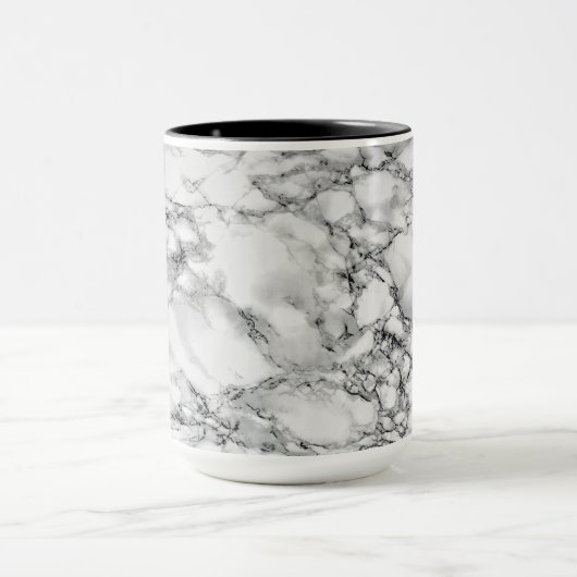 Witte marmer Stone Mok (Midden)