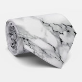 Witte marmer Stone Stropdas (Opgerold)