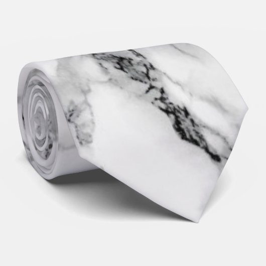 Witte marmer Stropdas (Opgerold)