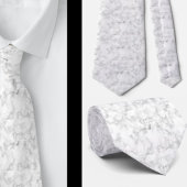Witte marmer Stropdas - Formele zakelijke necktie