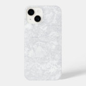 Witte marmer Stucco Gypsum Textuur iPhone Hoesje (Achterkant)