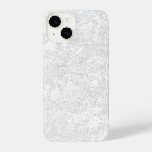 Witte marmer Stucco Gypsum Textuur iPhone Hoesje (Achterkant)