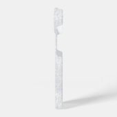 Witte marmer Stucco Gypsum Textuur iPhone Hoesje (Linkerkant)