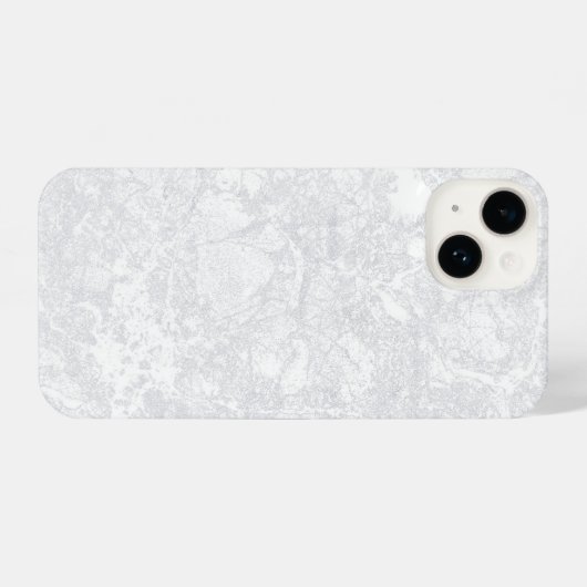 Witte marmer Stucco Gypsum Textuur iPhone Hoesje (Achterkant horizontaal)