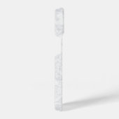 Witte marmer Stucco Gypsum Textuur iPhone Hoesje (Rechterkant)