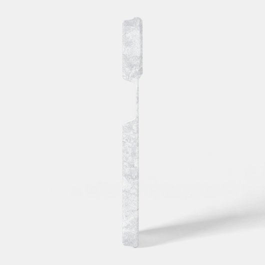 Witte marmer Stucco Gypsum Textuur iPhone Hoesje (Rechterkant)