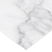 Witte marmer tafelkleed (Gekanteld)