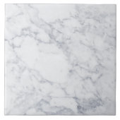 Witte marmer tegeltje (Voorkant)