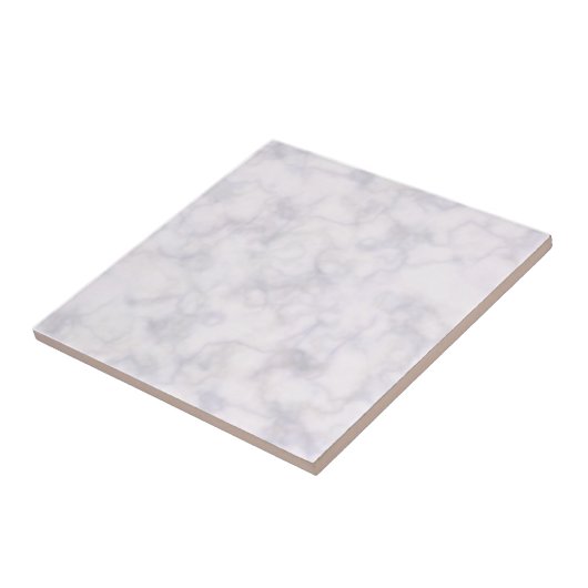 Witte marmer tegeltje (Zijkant)