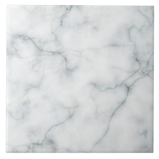 witte marmer tegeltje (Voorkant)