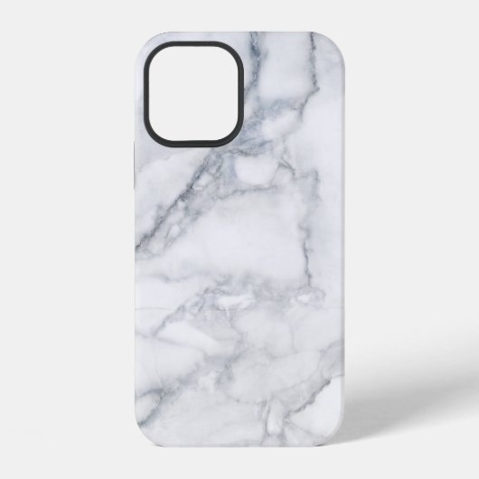 Witte marmer textuur iPhone hoesje (Achterkant)