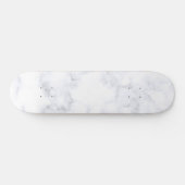 Witte marmer textuur persoonlijk skateboard (Horizontaal)