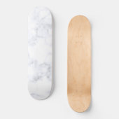 Witte marmer textuur persoonlijk skateboard (Voorkant)