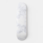 Witte marmer textuur persoonlijk skateboard (Voorkant)