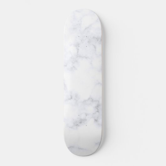 Witte marmer textuur persoonlijk skateboard (Voorkant)