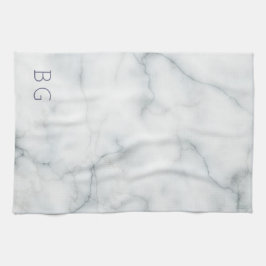 witte marmer theedoek
