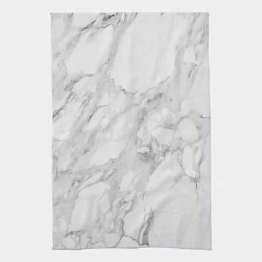 witte marmer theedoek (Verticaal)