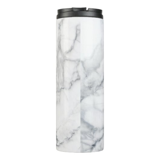 Witte marmer thermosbeker (Achterkant)