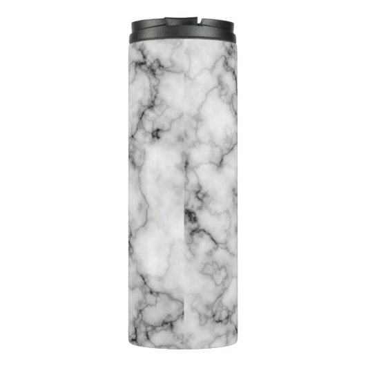 Witte marmer thermosbeker (Achterkant)