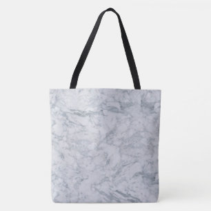 Witte marmer tote bag