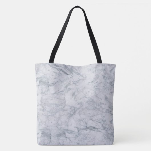 Witte marmer tote bag (Achterkant)