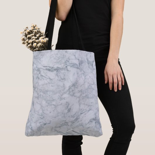 Witte marmer tote bag (Dichtbij)