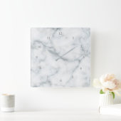 witte marmer vierkante klok (Huis)
