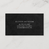 Witte marmer visitekaartje (Achterkant)