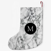 Witte marmer voor kerststaart kleine kerstsok (Achterkant)