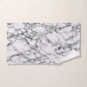 Witte marmeren badhanddoek set bad handdoek (Handdoek)