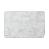 Witte marmeren badmat – Chic, luxe (Voorkant)