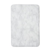 Witte marmeren badmat – Chic, luxe (Voorkant Verticaal)