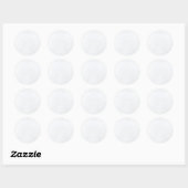Witte Marmeren Blank Sjabloon Modern Elegant Ronde Sticker (Vel)
