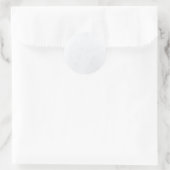 Witte Marmeren Blank Sjabloon Modern Elegant Ronde Sticker (Tas)
