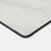 Witte marmeren bureaumat (Hoek)