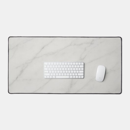 Witte marmeren bureaumat (Keyboard & Muis)