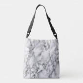Witte Marmeren Crossbody Bag Tas (Achterkant)