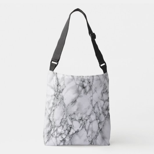 Witte Marmeren Crossbody Bag Tas (Voorkant)