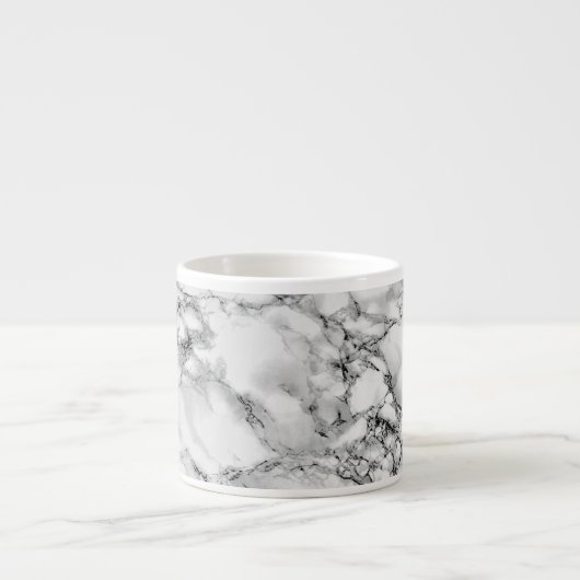 Witte Marmeren Espresso Cup Espresso Kop (Voorkant)