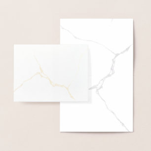 Witte marmeren gevouwen kaart