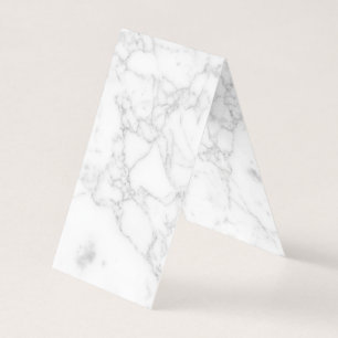Witte marmeren gevouwen kaart