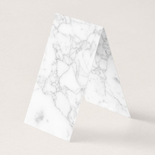 Witte marmeren gevouwen kaart (Voorkant)