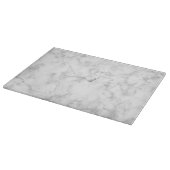 Witte Marmeren Glas Snijplank 15 "x 11" (Hoek)