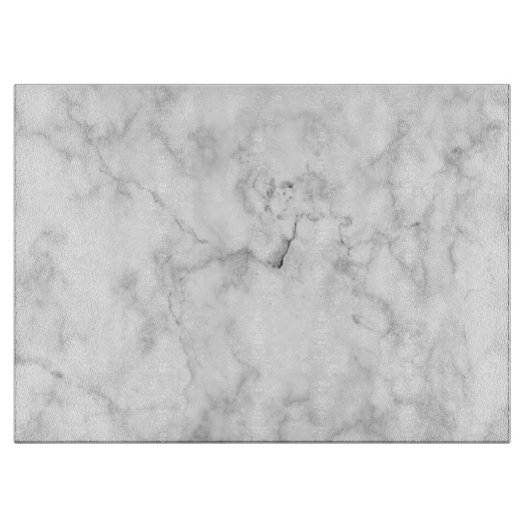 Witte Marmeren Glas Snijplank 15 "x 11" (Voorkant)