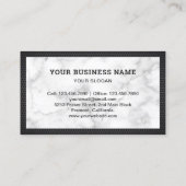 Witte Marmeren Hardware Power Tool Rode Boor Machi Visitekaartje (Achterkant)