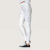 Witte marmeren hipster  leggings (Links)