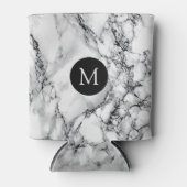 Witte marmeren Koelbox met aangepaste letter Blikjeskoeler (Voorkant)