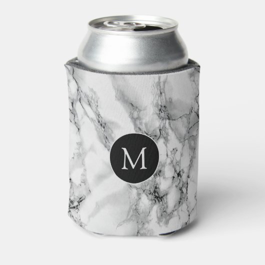 Witte marmeren Koelbox met aangepaste letter Blikjeskoeler (Blikje Achterkant)