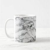 Witte Marmeren Koffie Mok (Links)